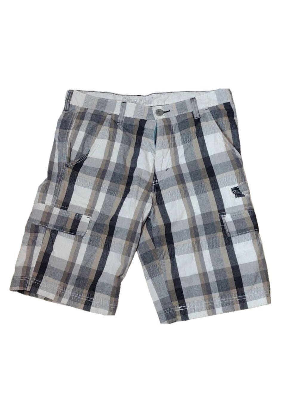 Silvertab Levi's plaid cargo shorts size 33